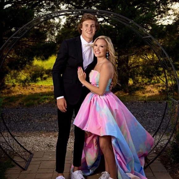 SHERRI HILL DRESS MULTI PRINT Size 6 - Picture 2 of 2